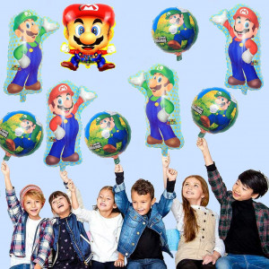 Set de baloane pentru petrecere copii Smileh, folie, multicolor, 12 piese - Img 2