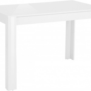 Set de living Lynn/Doris, 4 scaune si o masa, alb/gri antracit, 120 x 80 x 75 cm - Img 3