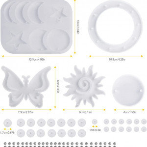 Set de matrite pentru creare decoratiuni Icyant, silicon, alb - Img 7