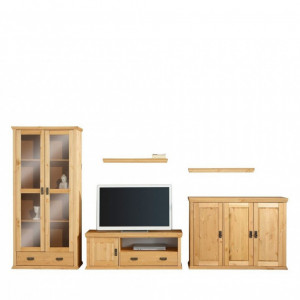 Set de mobilier pentru living Marilee Home Affaire, lemn masiv, natur, 5 piese