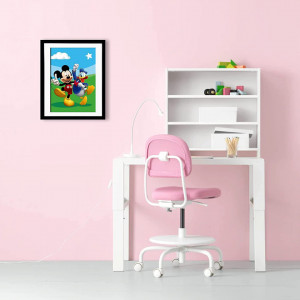 Set de pictura cu diamante Betionol, model Mickey si Daffy Duck, multicolor, 30 x 40 cm - Img 4