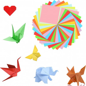 Set hartie pentru origami Himoom, 1600 piese, multicolor - Img 4