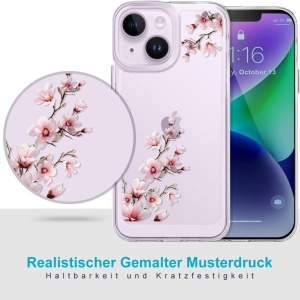 Set husa si 2 folii pentru iPhone 13/iPhone 14 Ciciber, TPU/sticla securizata, multicolor, 6,1 inchi