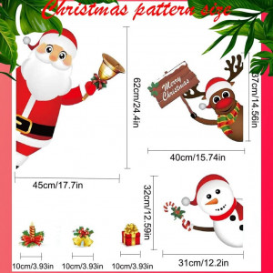 Set stickere pentru fereastra XINCHEN, PVC, multicolor