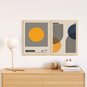 Set tablou decorativ Re-Bloom, 2 piese, MDF/lemn masiv, multicolor, 20 x 30 cm - Img 2