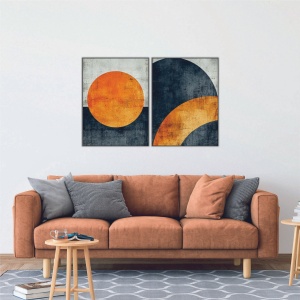 Set tablou decorativ Re-Bloom, 2 piese, MDF, multicolor, 40 x 60 cm - Img 3