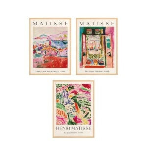 Set tablou decorativ Re-Bloom, 3 piese, lemn masiv/MDF, multicolor, 33 x 48 cm