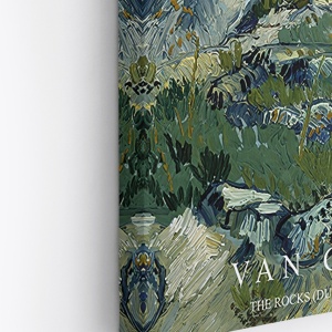 Set tablou decorativ Re-Bloom, 3 piese, model peisaj, lemn/panza, multicolor, 40 x 60 x 3 cm - Img 2