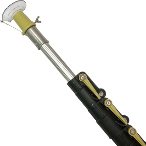 Set tija telescopica cu pamatuf si atasament pentru schimbarea becurilor DocaPole, metal/silicon, galben/transparent. 3,6 m - Img 1