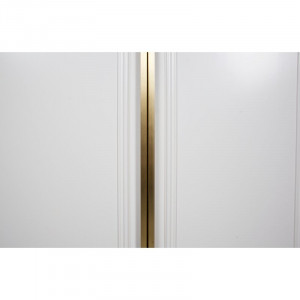 Sifonier Nebel, lemn masiv de pin, alb, 215 x 110 x 44 cm - Img 5