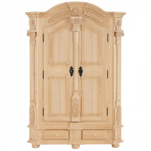 Sifonier Teisendorf Premium Collection by Home Affaire, lemn masiv, natur deschis, 187 x 137 x 60 cm - Img 1