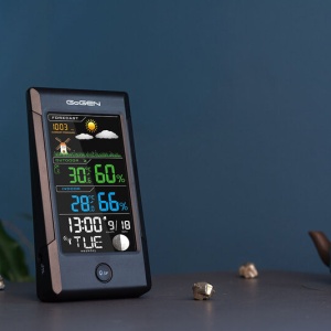 Statie meteo interior-exterior GoGEN ME 1296, senzor extern fara fir, LCD color - Img 3