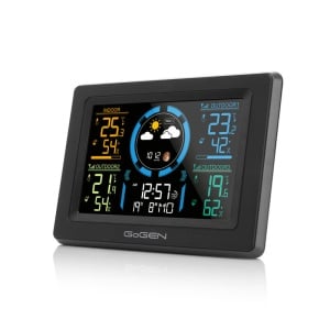 Statie meteo interior-exterior GoGEN ME 3397 B, LCD color, 3 senzori inclusi, ceas cu alarma, negru - Img 3