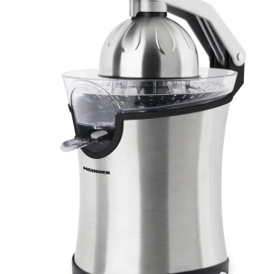 Storcator de citrice Heinner AREN HCP-160SS, Putere 160W, 2 conuri, Filtru inox, Maner cu aluminiu turnat, Inox - Img 4