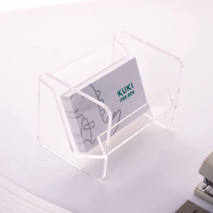 Suport pentru carti de vizita Sanrui, acrilic, transparent, 110 x 80 x 80 mm - Img 6