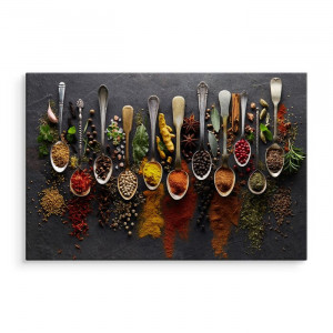 Tablou „Condimente”, multicolor, 70 x 100 cm - Img 1