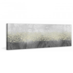 Tablou „Glitter Swirl III”, gri, 51 x 152 cm