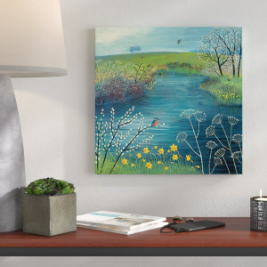Tablou canvas Spring at Kingfisher Pool, 85 x 85cm - Img 5