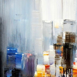 Tablou decorativ canvas, 100x140 cm, panza/lemn, multicolor - Verificat A · Re-Bloom - Img 3