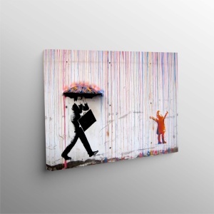 Tablou decorativ canvas 58x55 cm, panza/lemn, multicolor - Verificat A · Re-Bloom