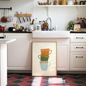 Tablou decorativ hartie/lemn, 33x48 cm, multicolor - Verificat A · Re-Bloom - Img 4