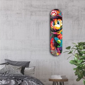 Tablou decorativ Re-Bloom, model Mario, sticla temperata, multicolor, 20 x 80 cm - Img 2