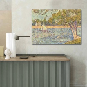 Tablou decorativ Re-Bloom, model peisaj, lemn/panza, multicolor, 100 x 70 cm - Img 3