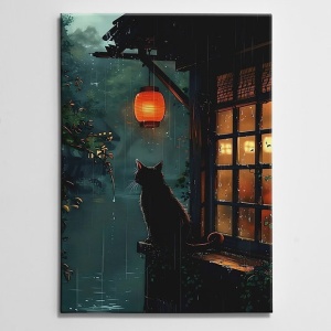 Tablou decorativ Re-Bloom, panza/lemn, multicolor, 50 x 70 cm - Img 2