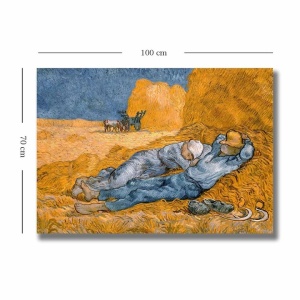 Tablou decorativ Re-Bloom, Vincent van Gogh, panza/lemn, multicolor, 70 x 100 cm - Img 3