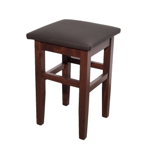 Taburet bucatarie lemn masiv, Wenge - Img 1