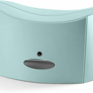 Taburet pliabil portabil ACMELIFE, plastic, turcoaz, 25 x 32 x 22 cm