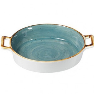 Tava de copt Arregui, ceramica, albastra, 4 x 22 x 16 cm