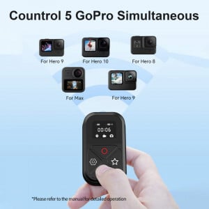 Telecomanda inteligenta wireless pentru GoPro Hero 10/ 9/ 8 Max UNIXYZ, interval maxim 80 m, LCD - Img 6