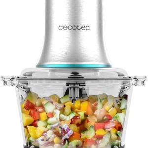 Tocator Cecotec ChopBeat 2000, 500W, 4 lame inox, Vas 500g, 2 viteze