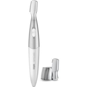 Trimmer de precizie pentru sprancene Braun FG1106, incarcare pe baterie, Alb/Argintiu, Resigilat, Grad A - Img 3