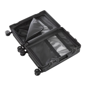 Troler / Valiză neagră Miami S, Lungime/Lățime/Înălțime: 38/24/58 cm - Img 5