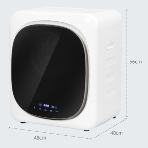 Uscator de rufe cu aer Re-Bloom, inox/tabla laminata/ABS, 48x40x56 cm, 4 kg, 800W, temporizator, program inteligent, max 60dB, alb/negru - Verificat A · Re-Bloom - Img 3
