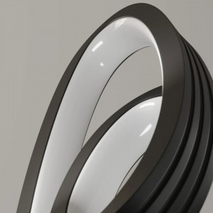 Veioza Bronwyn, LED, metal/silicon, antracit/alb, 18 x 20 x 51 cm - Img 5