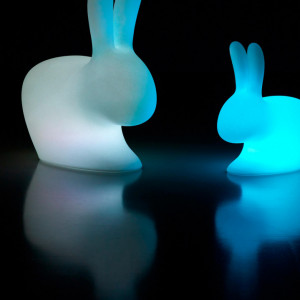 Veioza cu telecomanda Rabbit, alba, 69 x 80 x 40 cm, 8w - Img 5