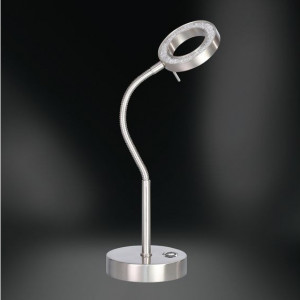 Veioza LED Naomi fier/plastic, argintiu, 1 bec, 430 lm - Img 2