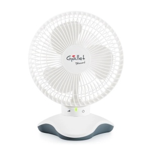 Ventilator de birou Gallet VEN6 Blizzard, 15 cm, 3 viteze, oscilatie, 5 W, alimentare prin cablu USB - Img 1