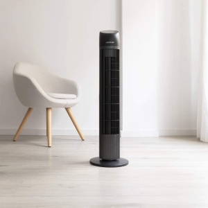 Ventilator turn Cecotec EnergySilence 8050 SkyLine Smart, 45W, Silentios, 3 viteze, Telecomanda, Temporizator, Afisaj LED - Img 2