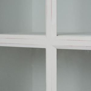 Vitrina Florence, lemn masiv, alb, 222 x 136 x 43 cm - Img 3
