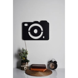Wallity decor de perete LED Dani, MDF 2.7mm, 40x30 cm, 60 LED/m, adaptor 12V 1A, cablu 375 cm, 20.16W, negru - Verificat A · Re-Bloom - Img 4