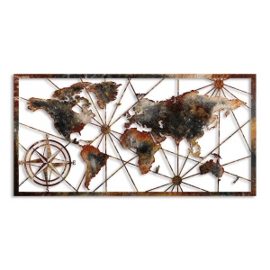 Wallxpert decor de perete din metal, 120x60 cm, grosime 1.5mm, 3.215 kg, multicolor - Verificat A · Re-Bloom