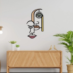 Wallxpert decor de perete metal/lemn, 68x39 cm, metal 1.20mm + lemn 3mm, multicolor - Verificat A · Re-Bloom - Img 2