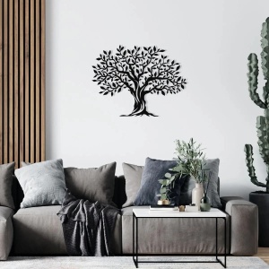 Wallxpert decor de perete model copac 69x52 cm, metal 100% grosime 1.2mm, negru - Verificat A · Re-Bloom - Img 4