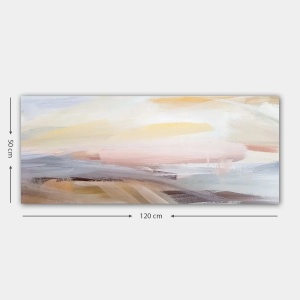 Wallxpert tablou decorativ canvas 50x120 cm, panza 100%, cadru lemn 100% grosime 3 cm, format panoramic, multicolor - Verificat A · Re-Bloom - Img 3