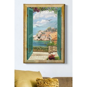 Wallxpert tablou decorativ canvas, 50x70 cm, panza 100%, cadru lemn 100% grosime 3 cm, multicolor - Verificat A · Re-Bloom - Img 2