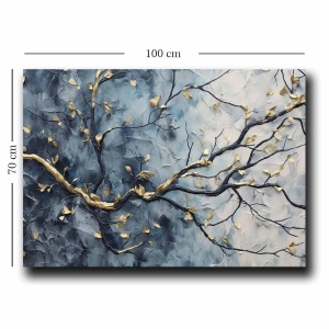 Wallxpert tablou decorativ canvas 70x100 cm, panza 100% 2.8mm, rama lemn pin 100%, multicolor - Verificat A · Re-Bloom - Img 2